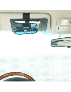 Organizador de Visera Solar TFY - Soporte para Gafas y Accesorios 2