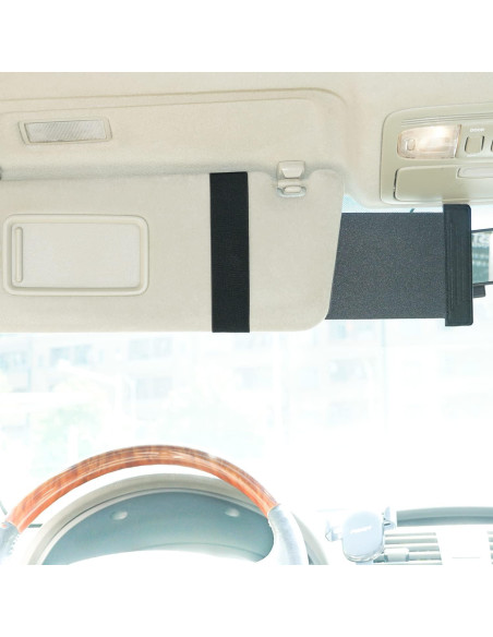 Organizador de Visera Solar TFY - Soporte para Gafas y Accesorios