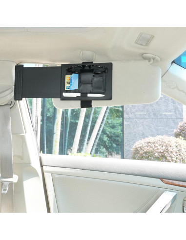 Organizador de Visera Solar TFY - Soporte para Gafas y Accesorios