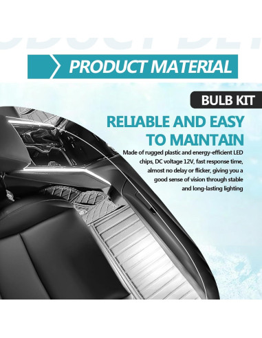 Kit de 70 Bombillas LED Interiores NOTISH 12V T10 31mm 36mm 41mm