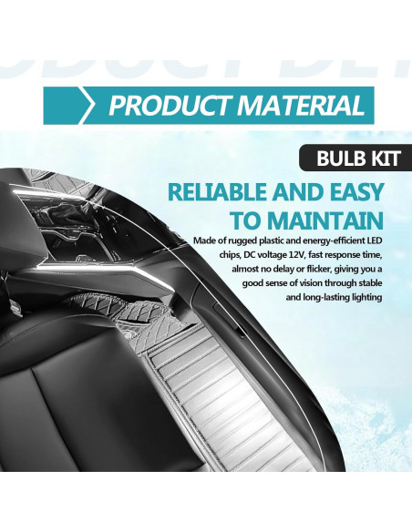 Kit de 70 Bombillas LED Interiores NOTISH 12V T10 31mm 36mm 41mm