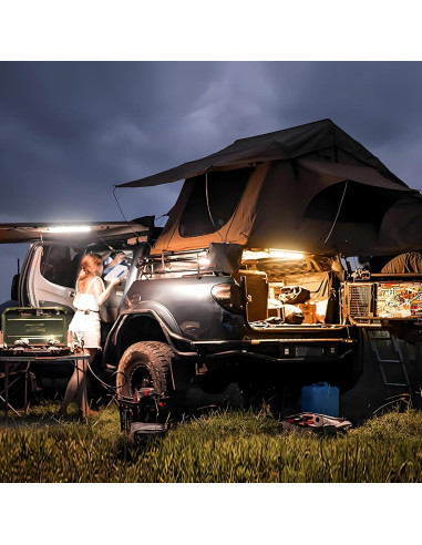 Kit de Barra de Luz LED 12V TopAutoGear 5 Pcs Dimmable IP67