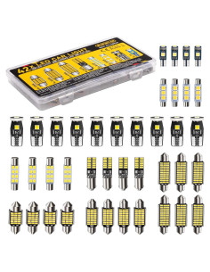 Kit 42 Bombillas LED Interiores Spurtar - T5 T10 28mm 31mm 36mm 41mm