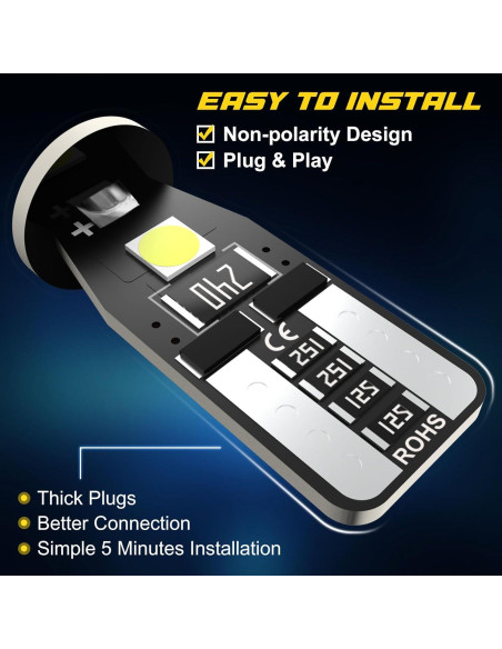 Kit 42 Bombillas LED Interiores Spurtar - T5 T10 28mm 31mm 36mm 41mm