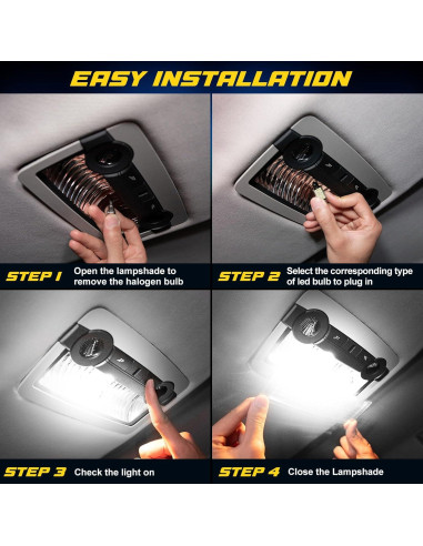 Kit 42 Bombillas LED Interiores Spurtar - T5 T10 28mm 31mm 36mm 41mm