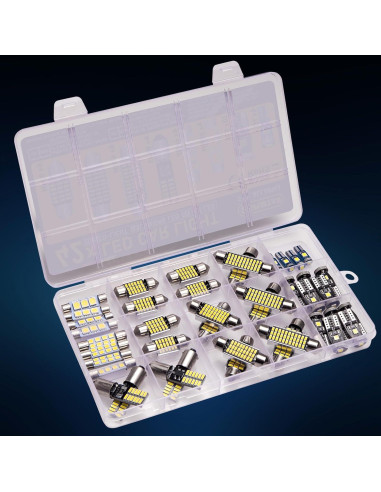 Kit 42 Bombillas LED Interiores Spurtar - T5 T10 28mm 31mm 36mm 41mm