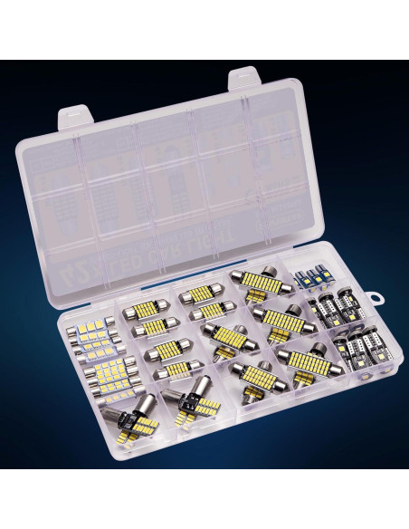 Kit 42 Bombillas LED Interiores Spurtar - T5 T10 28mm 31mm 36mm 41mm