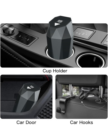 Basurero de Auto YIOVVOM Compacto Impermeable con 90 Bolsas