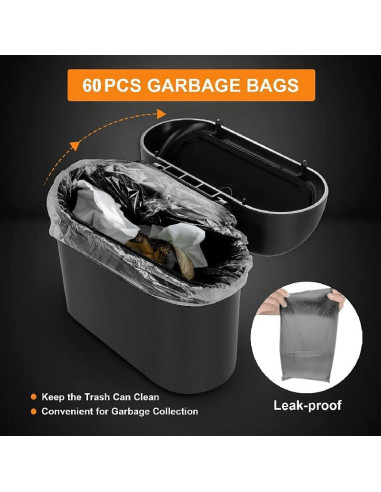 Basurero Mini a Prueba de Fugas RAMMASUN con 150 Bolsas