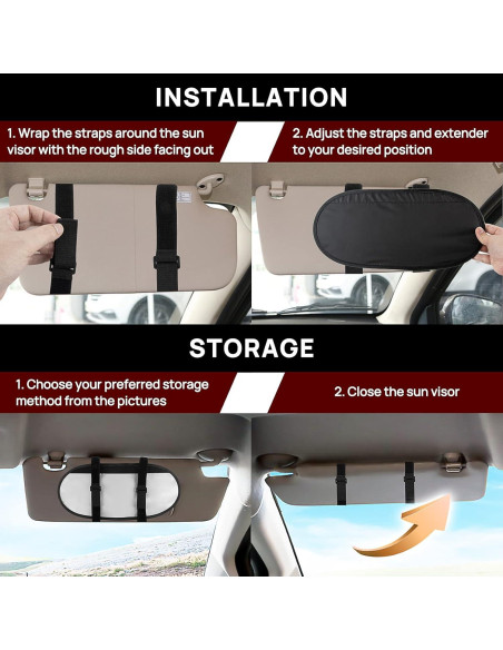 Extensor de Visera Solar PSLER Anti Deslumbrante 37x17cm