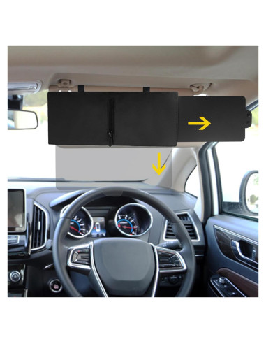 Extensor de Visera Solar HEVLE Polarizado para Automóvil Izquierda