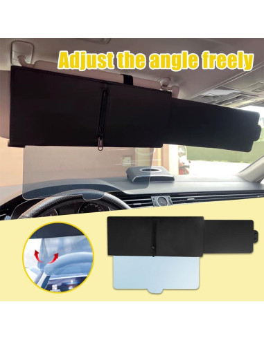 Extensor de Visera Solar HEVLE Polarizado para Automóvil Izquierda