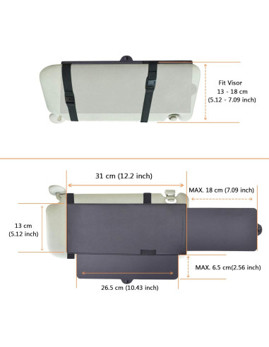 Extensor de Visera de Coche FULLONG FL-3V_X2, 2 Piezas
