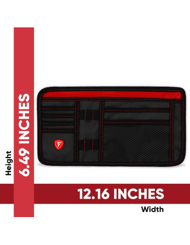 Organizador de Visera de Coche Firestone 1-Pack 8 Compartimentos