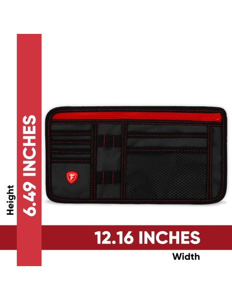 Organizador de Visera de Coche Firestone 1-Pack 8 Compartimentos