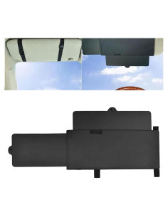 Extensor Retráctil de Visera Solar Eratus 31x15cm Negro
