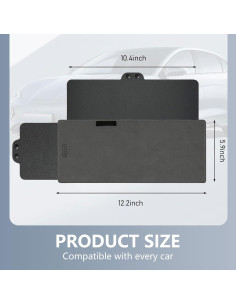 Extensor Retráctil de Visera Solar Eratus 31x15cm Negro 2