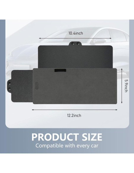 Extensor Retráctil de Visera Solar Eratus 31x15cm Negro