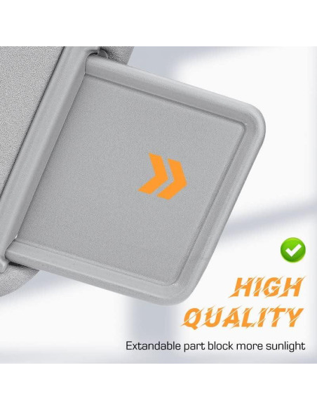 Visera Solar Lado Izquierdo ILONPA para Toyota Highlander 2004-2007