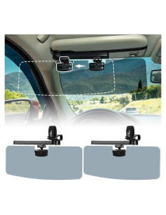 Extensor de Visera Solar JOYTUTUS 2 Paquete Ajustable para Coche