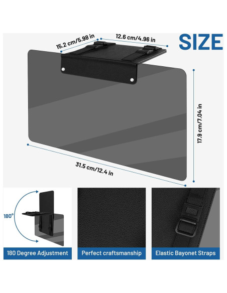 Extensor de Visera Solar ZDDGNN UV400 Ajustable Negro