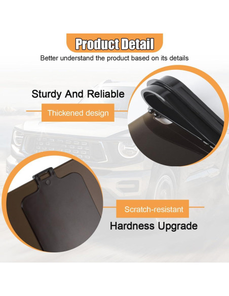 Extensor de Visera Solar GAOLAOSY 29.2x9.3cm 2PCS Polarizado