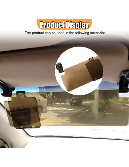 Extensor de Visera Solar GAOLAOSY 29.2x9.3cm 2PCS Polarizado