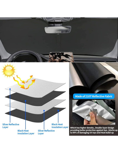 Pantalla Solar Parabrisas Moricere para Ford F150 2009-2014