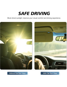 Visera de sol gris Toyota Camry 2007-2011 lado izquierdo 2