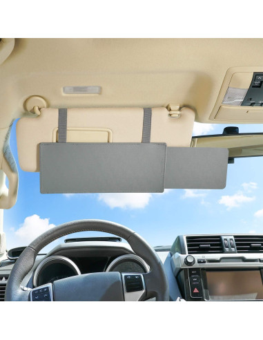Extensor de Visera de Coche TFY Anti-Deslumbrante UV - Gris