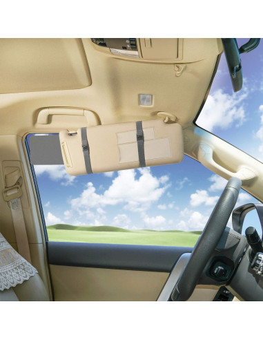 Extensor de Visera de Coche TFY Anti-Deslumbrante UV - Gris