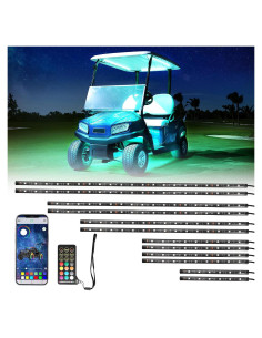 Kit de Luces LED Subterráneas KEMIMOTO 12PCS RGB IP68