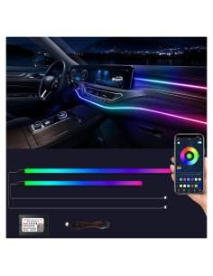 Luces LED de Tira Dreamcolor WEBUPAR para Carro 12V RGBIC