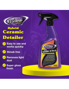 Spray Detallador Cerámico Híbrido Wizards 650 ml - Protección SiO2 2