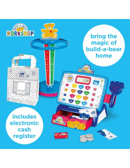 Set de Juego Casdon Taller de Osos de Peluche con Caja Registradora Electrónica