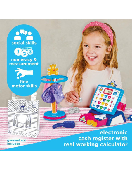 Set de Juego Casdon Taller de Osos de Peluche con Caja Registradora Electrónica