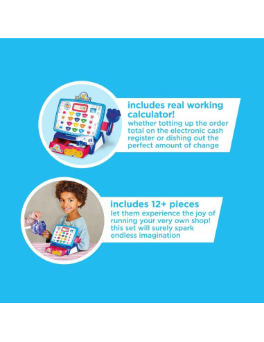 Set de Juego Casdon Taller de Osos de Peluche con Caja Registradora Electrónica