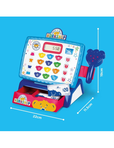 Set de Juego Casdon Taller de Osos de Peluche con Caja Registradora Electrónica