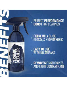 GYEON Ceramic Detailer 500ml - Spray Hidrofóbico para Pintura 2