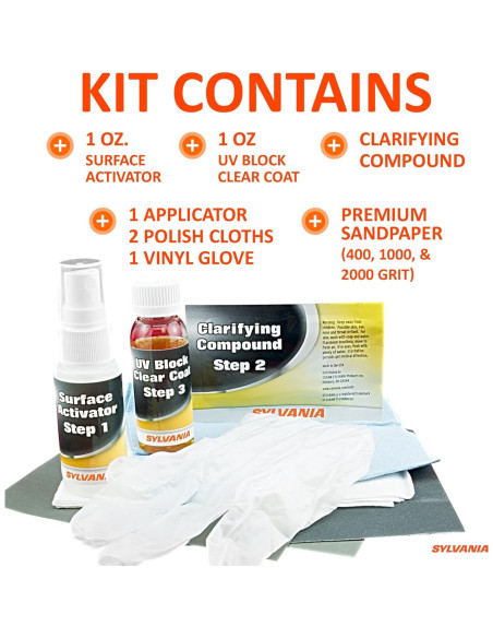 Bombillas Halógenas H11 XtraVision SYLVANIA + Kit Restauración