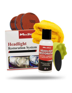 Kit de Restauración de Faros Maxshine MHL01 - Elimina Oxidación y Rasguños
