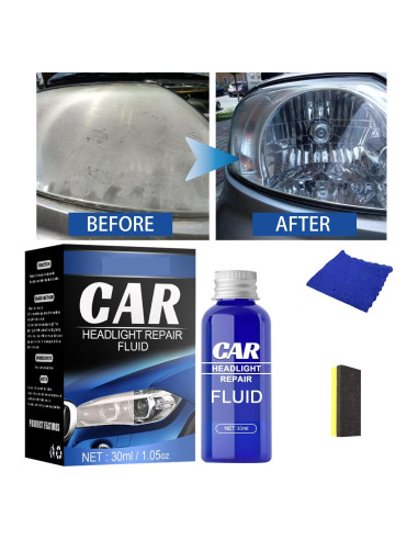 Kit de Restauración de Faros XIRUJNFD 30ml - Elimina Oxidación