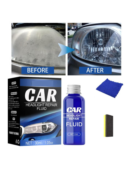 Kit de Restauración de Faros XIRUJNFD 30ml - Elimina Oxidación