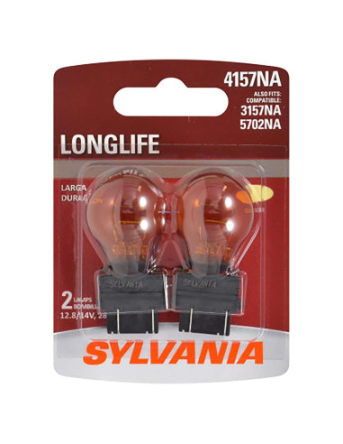 Bombilla Incandescente Ámbar SYLVANIA 4157NA - 2 Unidades