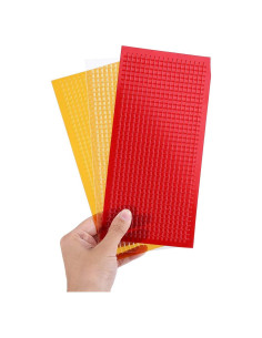 Kit de Reparación de Lentes de Coche Yosoo 3 Piezas Rojo Ámbar Claro