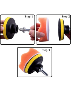 Kit de Pulido GOH DODD 33 Piezas para Autos - Espuma y Lana 2