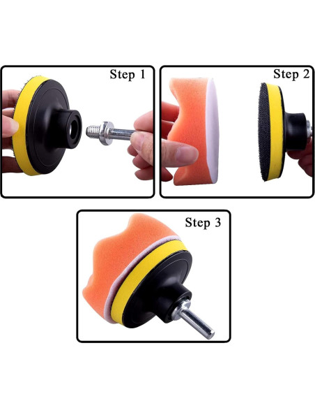 Kit de Pulido GOH DODD 33 Piezas para Autos - Espuma y Lana