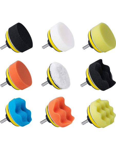 Kit de Pulido GOH DODD 33 Piezas para Autos - Espuma y Lana