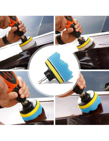 Kit de Pulido GOH DODD 33 Piezas para Autos - Espuma y Lana