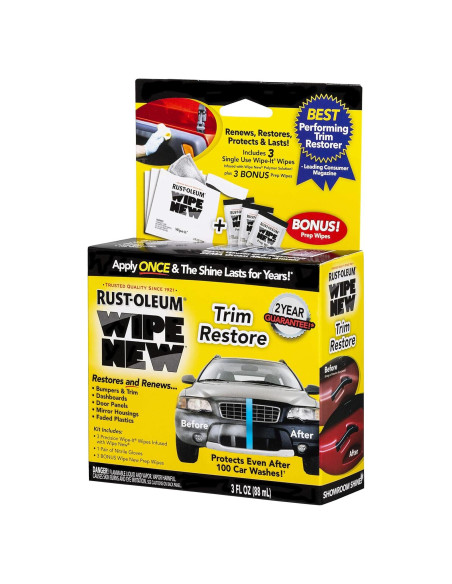 Kit de Acabado Wipe New Rust-Oleum 85 g para Restaurar Plásticos
